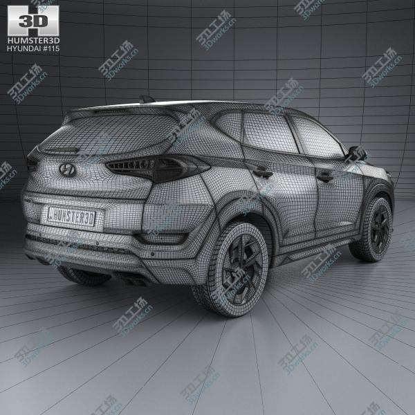 images/goods_img/2021040163/3D Hyundai Tucson with HQ interior 2016/4.jpg